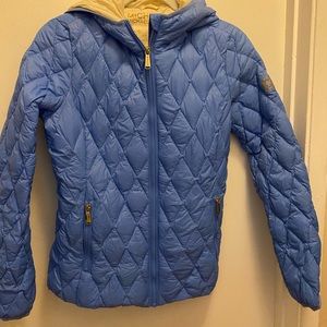 Michael Kors Packable Down Jacket - XS Light Blue